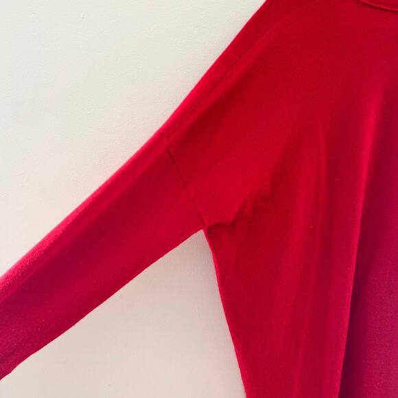 J. Jill Cashmere Women's 100% Red Button Front Sweater Size L - Picture 5 of 7